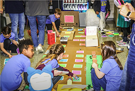  Students working on a STEM Project